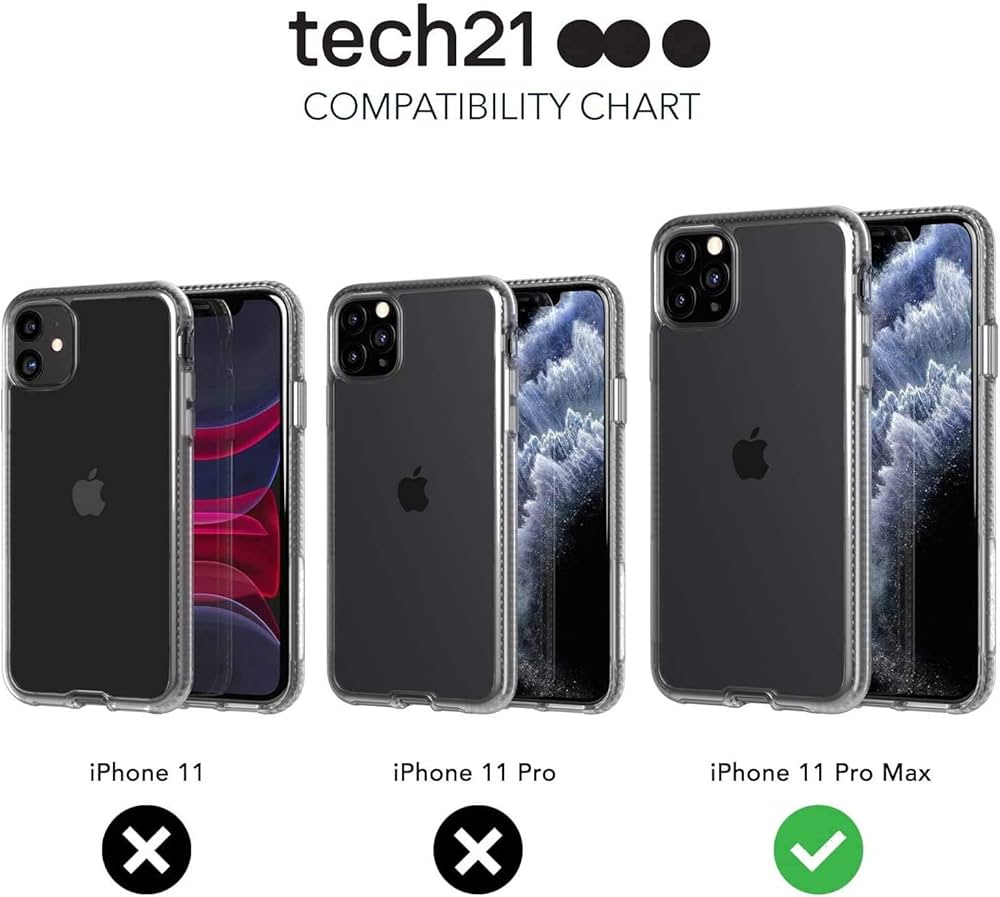 Amazon.com: tech21 Pure Clear Phone Case for Apple iPhone 11